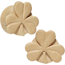 Load image into Gallery viewer, 7/8 Organic Crocodile Wood Shamrock Saddle Plug Set
