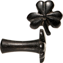 Load image into Gallery viewer, 8G Dark Organic Arang Wood Shamrock Saddle Plug Set
