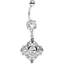 Load image into Gallery viewer, Clear CZ Gem Elegant Beauty Diamond Dangle Belly Ring
