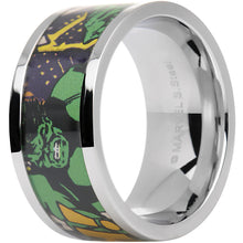 Load image into Gallery viewer, Officially Licensed Marvel Hulk Steel Printed Comic Ring

