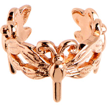 Load image into Gallery viewer, Rosy Flights of Fancy Dragonfly Adjustable Ear Cuff
