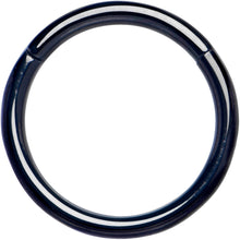 Load image into Gallery viewer, 16G 3/8 Black PVD Hinged Segment Ring
