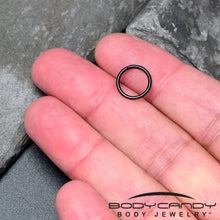 Load image into Gallery viewer, 16G 3/8 Black PVD Hinged Segment Ring
