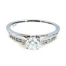 Load image into Gallery viewer, .50ct Diamond Eng Only 14KT White Gold
