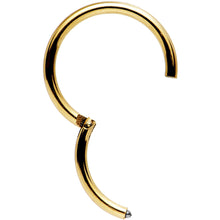 Load image into Gallery viewer, 16G 3/8 Gold Tone Anodized Hinged Segment Ring
