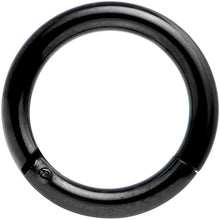Load image into Gallery viewer, 14G 5/16 Black Anodized Hinged Segment Ring
