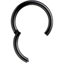 Load image into Gallery viewer, 14G 3/8 Black Anodized Hinged Segment Ring
