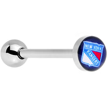 Load image into Gallery viewer, Officially Licensed NHL New York Rangers Logo Tongue Ring
