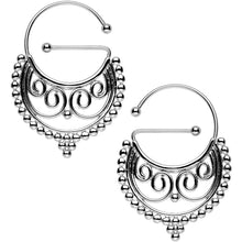 Load image into Gallery viewer, Stainless Steel Barbell Eastern Flair Universal Nipple Ring Set
