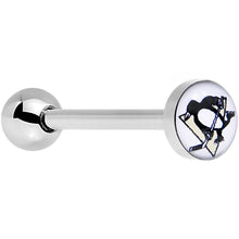 Load image into Gallery viewer, Officially Licensed NHL Pittsburgh Penguins Logo Tongue Ring
