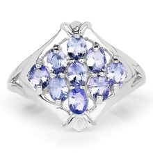 Load image into Gallery viewer, 1.53 Carat Genuine Tanzanite .925 Sterling Silver Ring
