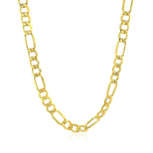 Load image into Gallery viewer, 5.4mm 10k Yellow Gold Lite Figaro Chain
