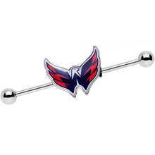 Load image into Gallery viewer, Licensed NHL Steel Washington Capitals Industrial Barbell 38mm
