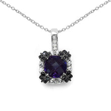 Load image into Gallery viewer, 2.38 Carat Genuine Multi Stone .925 Sterling Silver Pendant
