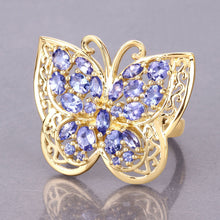Load image into Gallery viewer, 2.50 Carat Genuine Tanzanite .925 Sterling Silver Ring
