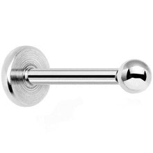 Load image into Gallery viewer, 18G 5/16 2mm Steel Ball Internally Threaded Labret Monroe Tragus
