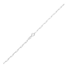 Load image into Gallery viewer, Sterling Silver Rhodium Plated Paperclip Chain (1.8 mm)
