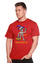 Load image into Gallery viewer, Happy Halloween Unisex Bamboo Viscose/Organic Cotton Short Sleeve Graphic T-Shirt
