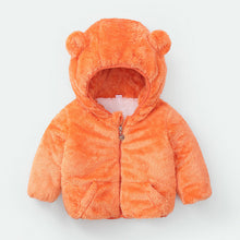 Load image into Gallery viewer, Modern Winter Fleece Children's Sweater Boys and Girls Hoodie Jacket Warm Baby Coat  With Bear Ears
