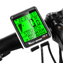Load image into Gallery viewer, Bicycle Computer Road Bike Table Light Wired Wireless Waterproof Luminous Speedometer Waterproof Cycling Odometer Smart Sensor Auto Wake-Up Multi-Function Bicycle Speed Tracker With LCD Backlight Display

