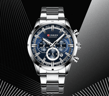 Load image into Gallery viewer, Men's Sports  Waterproof Stainless Steel Watch With Chronometers And Special Date Display Unique Design Perfect Gift
