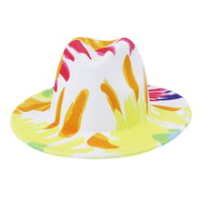 Load image into Gallery viewer, Beautiful Two Tone Luxury Fedora Hat Men's and Women's Hat Unique Retro Design Men's Fedoras Hat Colorful Fedoras Jazz Cap Elegant Soft Hat Wide Brim Party Hats 56-58CM
