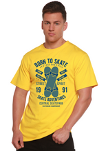 Load image into Gallery viewer, Born To Skate Men's Bamboo Viscose/Organic Cotton Short Sleeve Graphic T-Shirt
