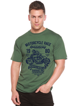 Load image into Gallery viewer, Motorcycles Race Men's Bamboo Viscose/Organic Cotton Short Sleeve Graphic T-Shirt
