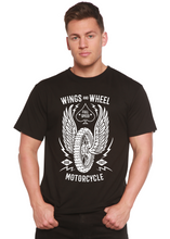 Load image into Gallery viewer, Wings And Wheel Spun Bamboo® Men's Bamboo Viscose/Organic Cotton Short Sleeve Graphic T-Shirt
