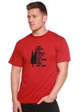 Load image into Gallery viewer, And Into The Forest I Go Men's Bamboo Viscose/Organic Cotton Short Sleeve Graphic T-Shirt
