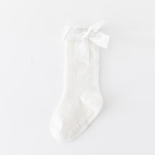 Load image into Gallery viewer, New Kids Stretchable Socks Toddlers Girls Big Bow Knee High Long Soft Cotton Lace Baby Comfortable Colorful  Socks
