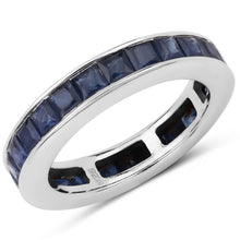 Load image into Gallery viewer, 3.12 Carat Genuine Blue Sapphire .925 Sterling Silver Ring

