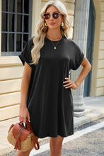 Load image into Gallery viewer, Short Sleeve Mini Dress with Pockets Casual &amp; Stylish Everyday Wear
