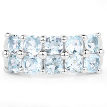 Load image into Gallery viewer, 3.60 Carat Genuine  Blue Topaz .925 Sterling Silver Ring
