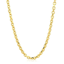 Load image into Gallery viewer, 4.0mm 14k Yellow Gold Diamond Cut Cable Link Chain
