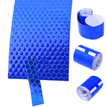 Load image into Gallery viewer, 5cm*100cm Car Reflective Tape Safety Warning Car Decoration Waterproof White Silver Red Reflective Tape Sticker Reflector Protective Tape Strip Film Auto Motorcycle Sticker Reflective Tape for Trailer Car Truck Reflectors
