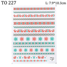 Load image into Gallery viewer, 5D Sweater Nail Sticker Acrylic Engraved Winter Charm Designs Beauty Cloth Christmas Patterns Nails Art Decoration Tools  Nail Art Stickers Decor Tip Transfer Nail Decals Sticker For Pretty Girl Self-Adhesive Nail Decals Designer Nail Stickers
