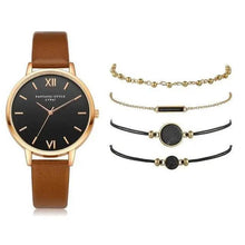 Load image into Gallery viewer, 5Pcs Elegant Stylish Buckle Quartz Wrist Watch Set - Fashion Watches For Women and Girls
