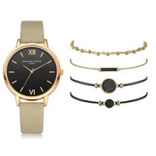 Load image into Gallery viewer, 5Pcs Elegant Stylish Buckle Quartz Wrist Watch Set - Fashion Watches For Women and Girls
