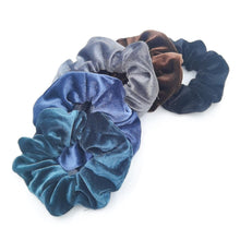 Load image into Gallery viewer, 5PCS/Set Velvet Scrunchies Elastic Rubber Hair Bands Women Girls Soft Solid Headbands Ponytail Holder Hair Rope Tie Accessories Ponytail Holder Accessories for Women And Girls
