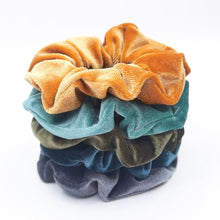 Load image into Gallery viewer, 5PCS/Set Velvet Scrunchies Elastic Rubber Hair Bands Women Girls Soft Solid Headbands Ponytail Holder Hair Rope Tie Accessories Ponytail Holder Accessories for Women And Girls
