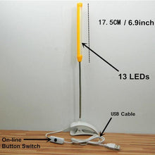 Load image into Gallery viewer, 5V USB Led Desk Lamp With Clip Flexible Table Lamp 13Leds For Bedside Book Reading Study Office Work Children Night Light Decorative Table Lamp Cute Study Lamps for Bedroom Décor
