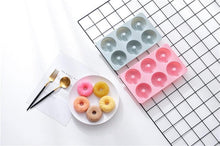 Load image into Gallery viewer, 6 Cells Large Size Cake Molds Food Grade Material Donuts Mold Baking Tools For Biscuit Dessert Chocolate Mould Silicone Baking Mold Just Pop Out Non-Stick Doughnuts Baking Molds
