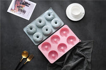 Load image into Gallery viewer, 6 Cells Large Size Cake Molds Food Grade Material Donuts Mold Baking Tools For Biscuit Dessert Chocolate Mould Silicone Baking Mold Just Pop Out Non-Stick Doughnuts Baking Molds
