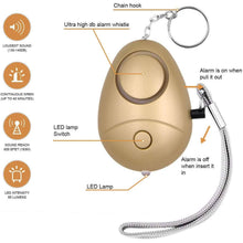 Load image into Gallery viewer, 6-Pack: 140DB Personal Security Alarm Keychain with LED Lights
