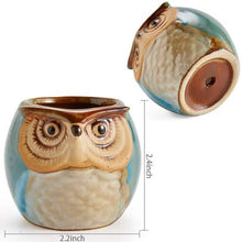 Load image into Gallery viewer, 6-Pack: 2.5 Inch Owl Pot Ceramic Base
