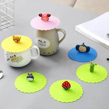 Load image into Gallery viewer, 6-Pack: Leak-proof and Dustproof Silicone Cup Cover for Ceramic Tea Cups and Water Cups

