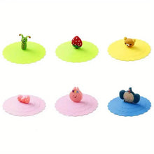 Load image into Gallery viewer, 6-Pack: Leak-proof and Dustproof Silicone Cup Cover for Ceramic Tea Cups and Water Cups
