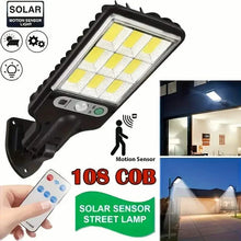 Load image into Gallery viewer, 6-Pack: Solar Powered Motion Sensor Outdoor Garden Light with 108 COB LED Lights
