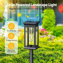 Load image into Gallery viewer, 6-Pack: Solar Powered Stake Light IP65 Waterproof Auto On Off
